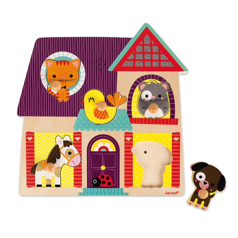 Janod Wooden Musical Inlay Puzzle | My Little Friends