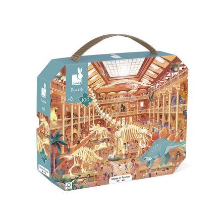 Janod Suitcase Puzzle 100pcs | Natural History Museum