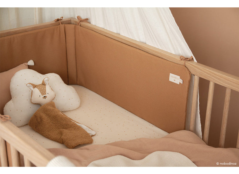 Nobodinoz Nest Bed Bumper Honey Comb | Caramel