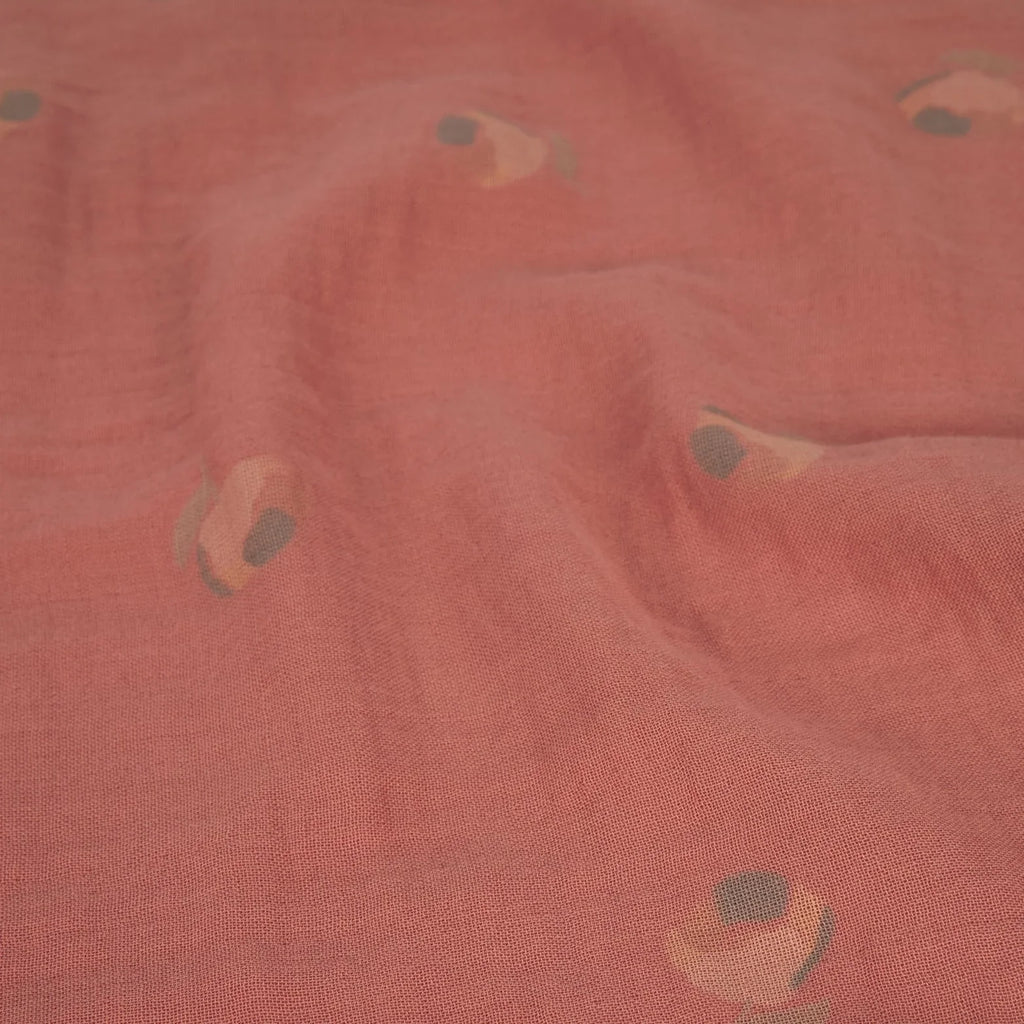 Nobodinoz fitted sheet Wabi Sabi 70x140x15cm | Blossom Rosewood