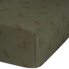 Nobodinoz fitted sheet Wabi Sabi 70x140x15cm | Flore Vetiver