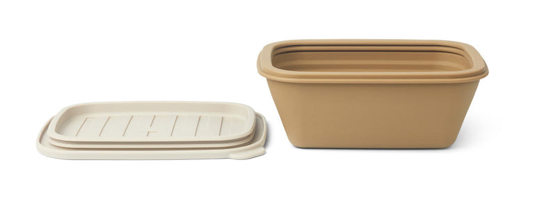 Liewood Franklin Foldable Lunch Box | Sandy /Oat Mix