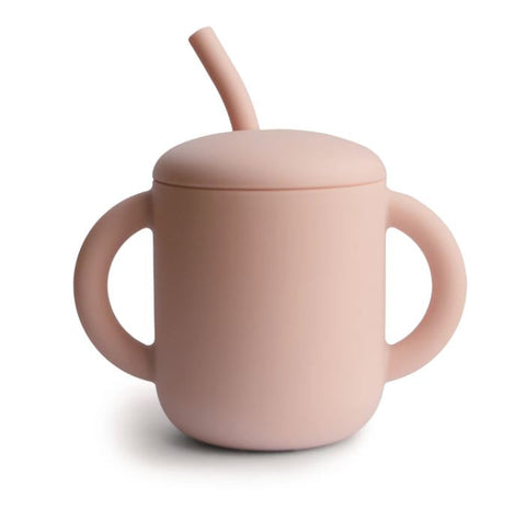 Mushie exercise cup With straw | Blush
