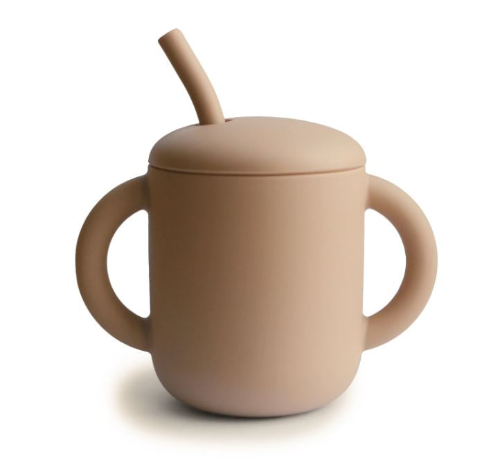 Mushie exercise cup With straw | Natural