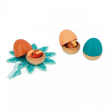 Janod Wooden Surprise Eggs | Dino