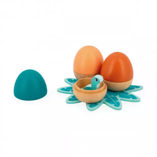 Janod Wooden Surprise Eggs | Dino