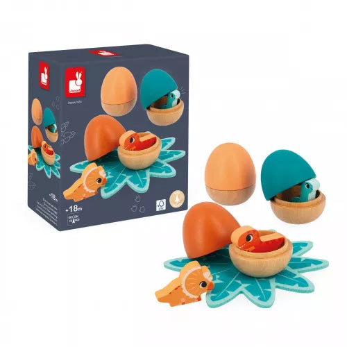 Janod Wooden Surprise Eggs | Dino