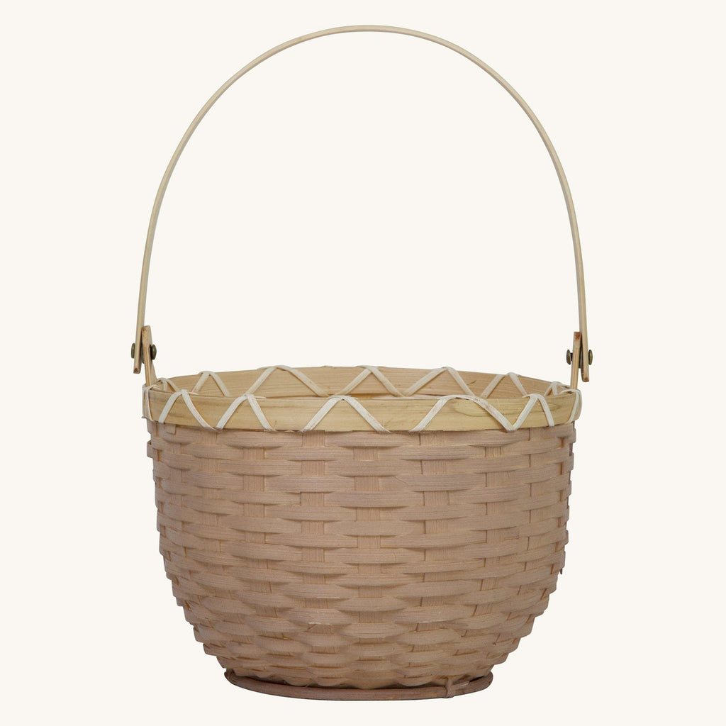 Olli Ella Small Blossom Basket | Light Grey