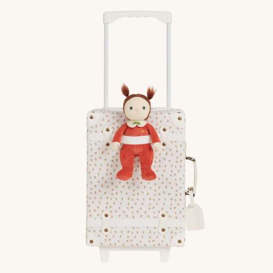 Olli Ella See-Ya Suitcase Trolley | Leafed Mushroom