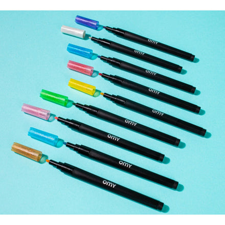 Omy Set 9 Markers Glitter