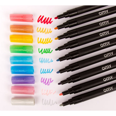 Omy Set 9 Markers Glitter