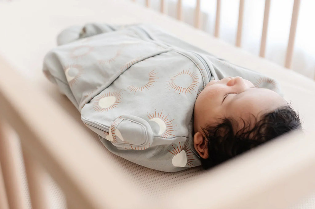 Puckababy Mini swaddle sleeping bag 3-6m | Eclipse Clay