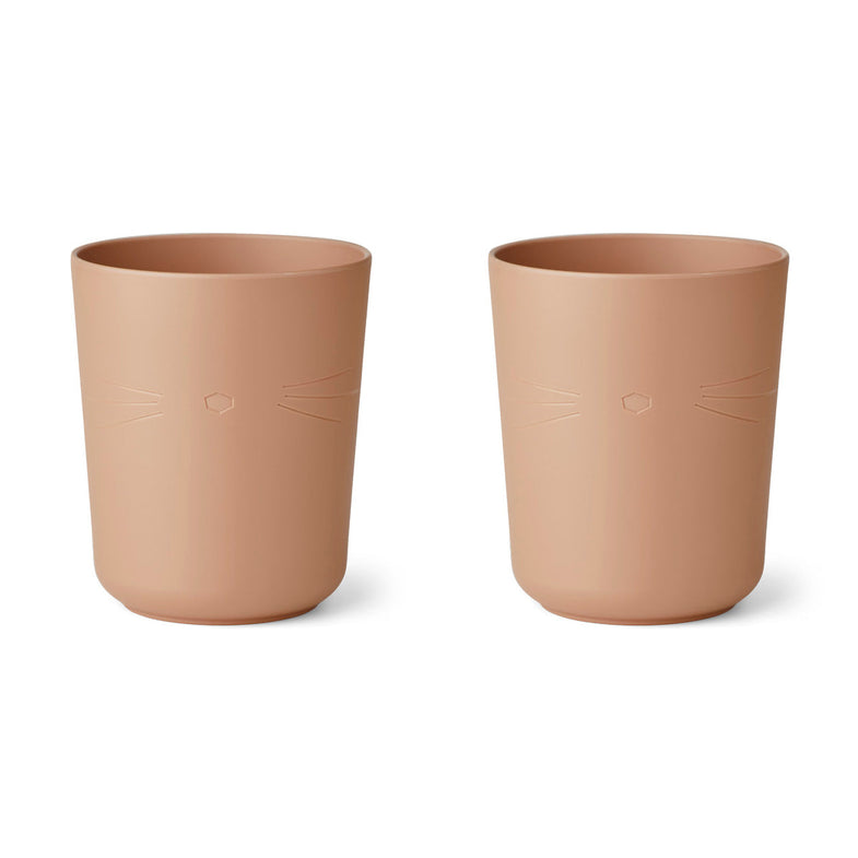 Liewood Stine Cup 2-Pack | Cat /Pale Tuscany