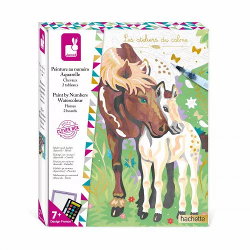 Janod Craft Set Aquarel Painting by number | Horses