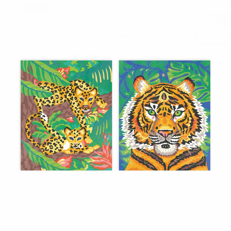 Janod Craft Set Aquarel Painting by number | Tigers