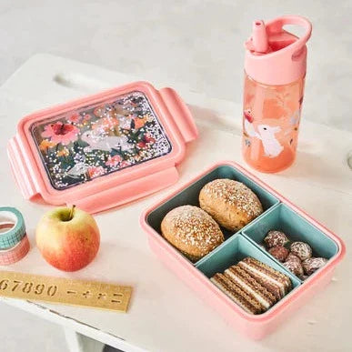Petit Monkey Handy Bento Lunchbox | Bunny White Stars
