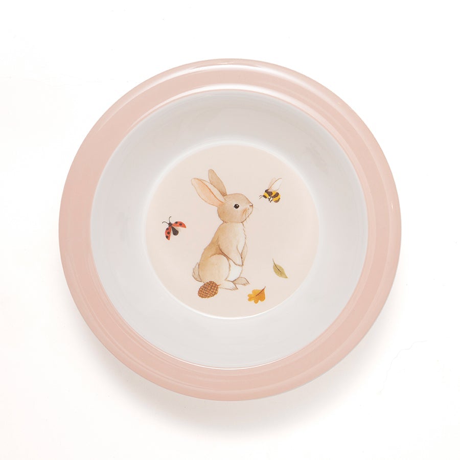 Petit Monkey Melamine Bowl | Animal Craddle Pink