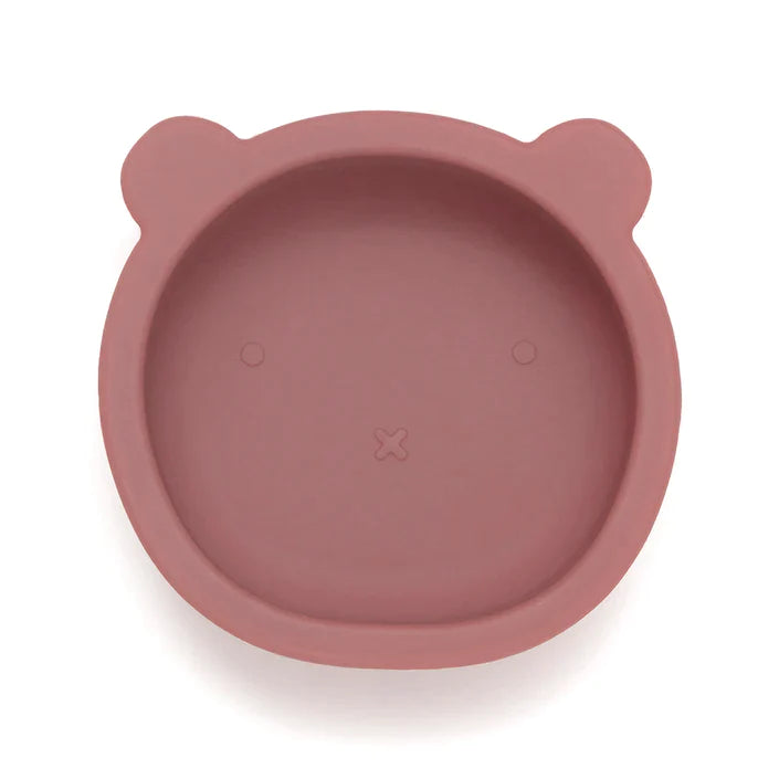 Capit Monkey Silicone Bowl with suction cup | Bear Mahogany Rose