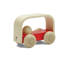 Plantoys Vroom Bus Red