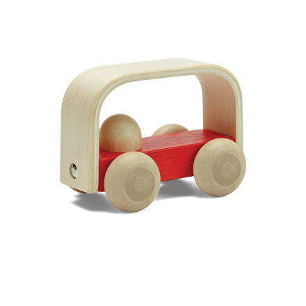 Plantoys Vroom Bus Red