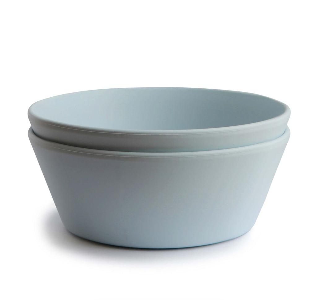 Mushie Set 2 Bowls around | Powder Blue