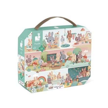 Janod Briefcase With puzzle 24 pieces | A Day