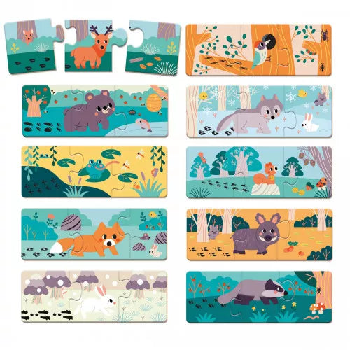 Janod puzzle forest animals