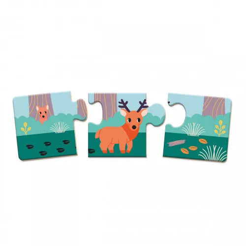 Janod puzzle forest animals