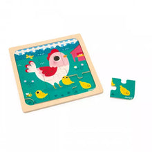 Janod Wooden insert puzzle | Chicken & its chicks