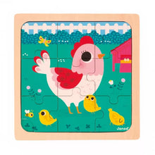 Janod Wooden insert puzzle | Chicken & its chicks