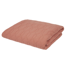 Nobodinoz Wabi Sabi Quilted Blanket 100x135cm | Rosewood