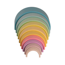 Dëna silicone play set set 10 i rainbow pastel