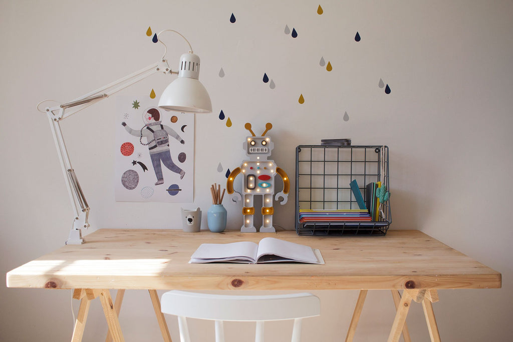 Little Lights Lamp Robot | Grey Mustard