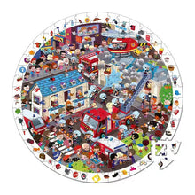 Janod Observation Puzzle 208PCS | Fire brigade