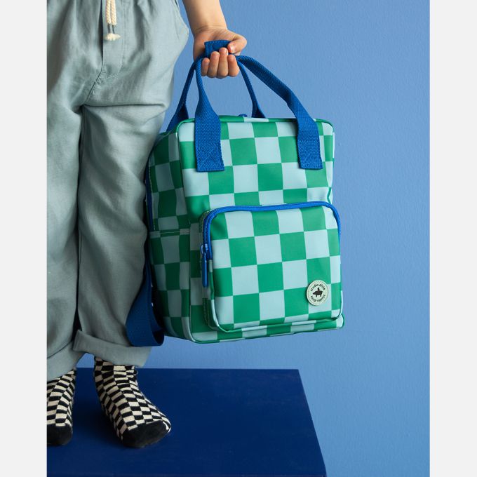 Studio Ditte Backpack toddler Small | Blocks Green Blue