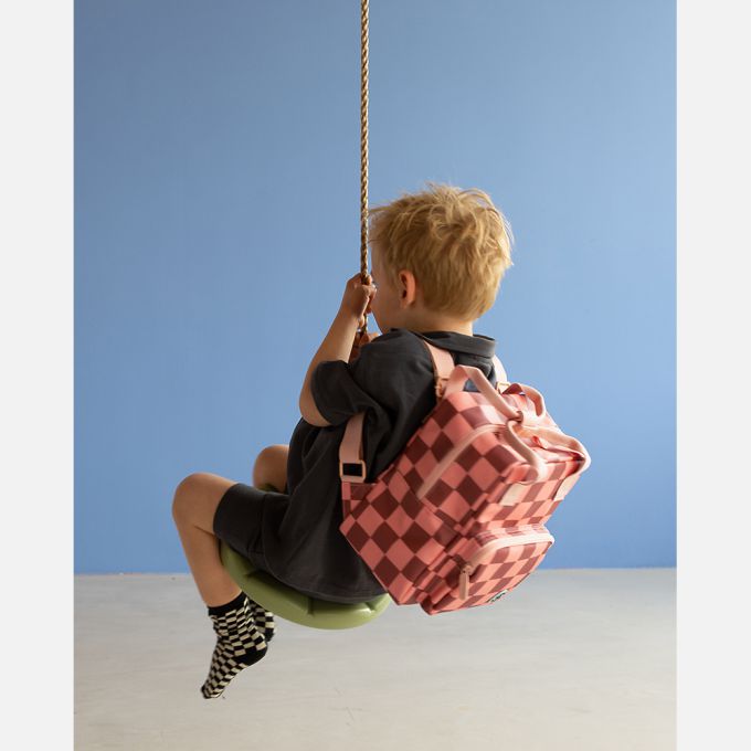 Studio Ditte Backpack toddler Small | Blocks Pink Brown