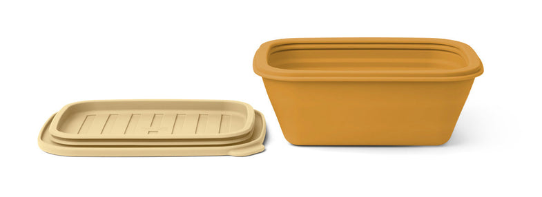 Liewood Franklin Foldable Lunch Box | Golden Caramel /Safari Mix
