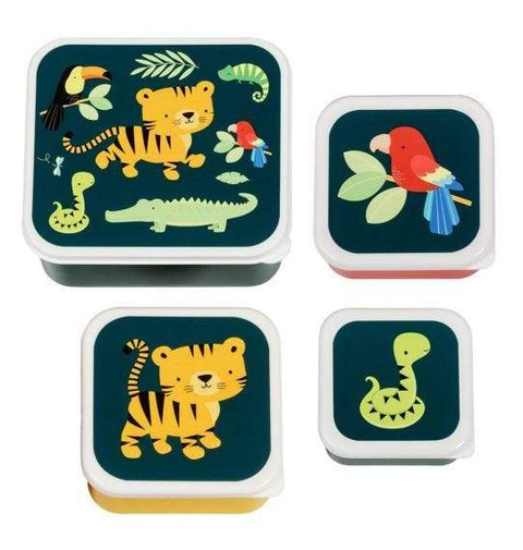 A Little Lovely Company Lunch & Snackbox Set | Jungle Tiger