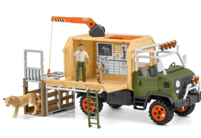 Schleich Rescue car Wild animals