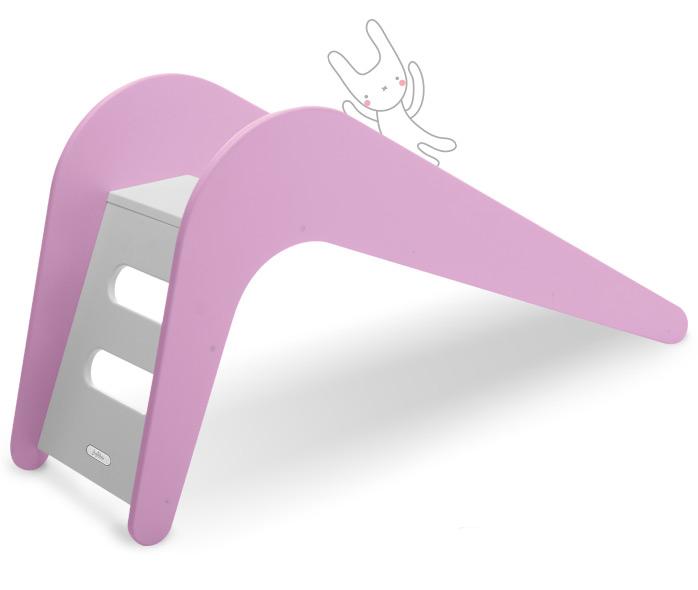 Jupiduu Slide Pink Wood 145x43x68cm - Pink Rabbit