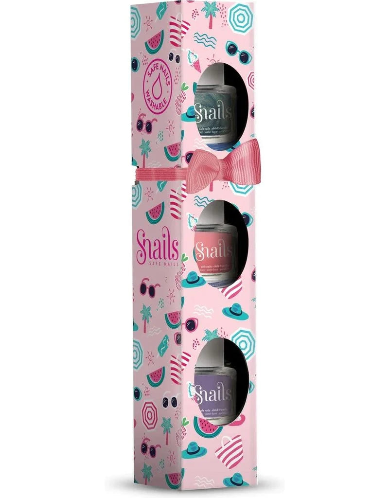 Snails set 3 mini nail polishes washable | Very Berry Licious New