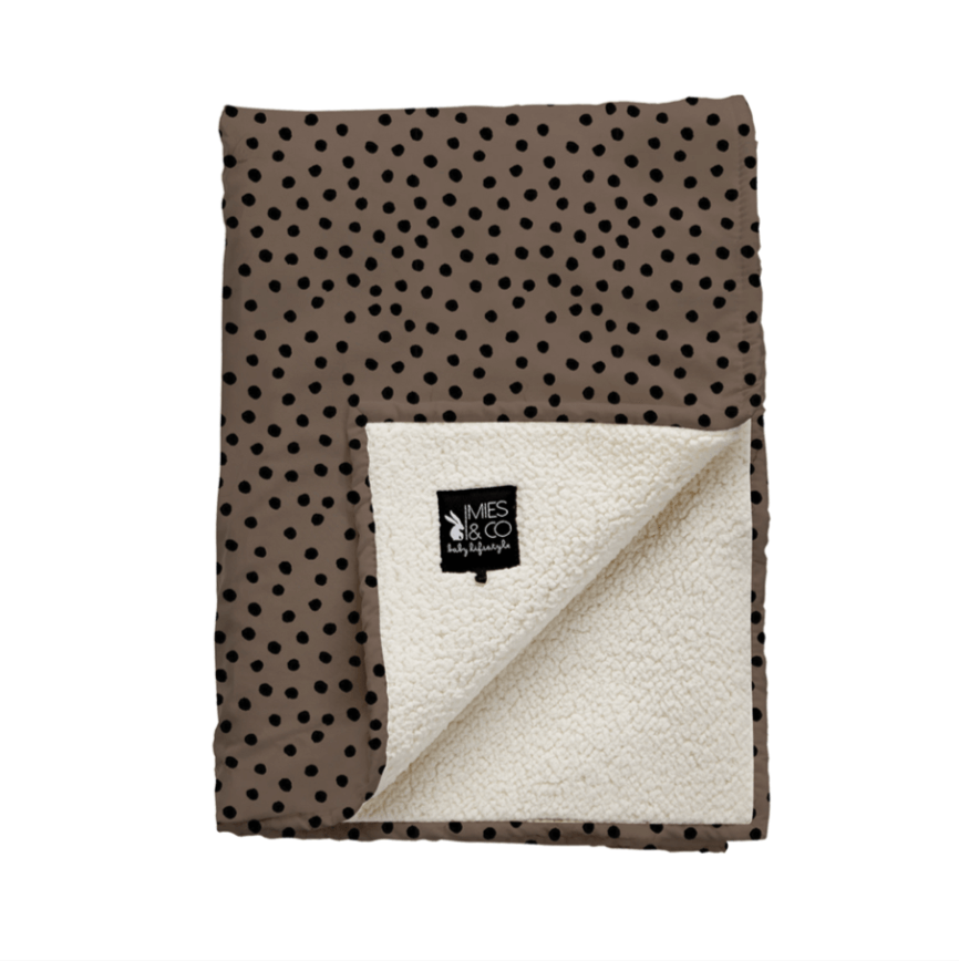 Mies & Co Teddy Blanket 110x140cm | Big Bold Dots