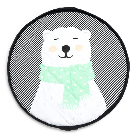 Play and go storage bag | Soft Baby Playmat Bear