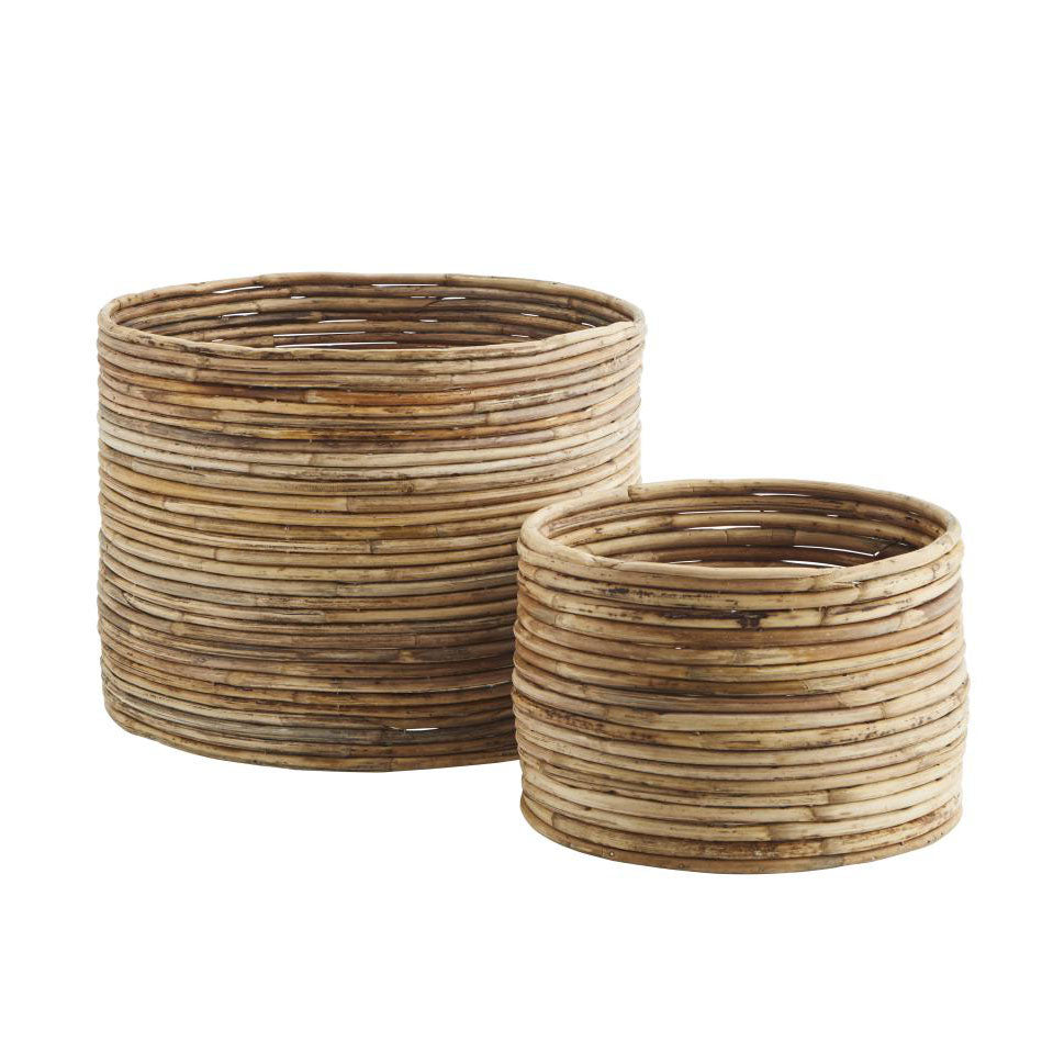 Madam Stoltz Bamboo baskets set of 2