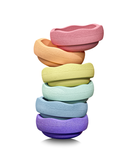 Stapelstein Rainbow Pastel | Set of 6