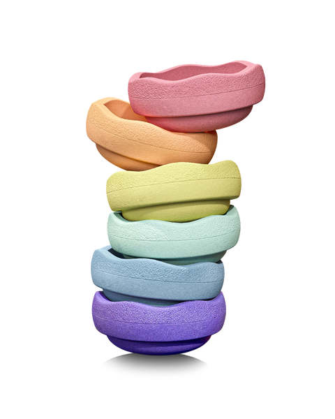 Stapelstein Rainbow Pastel | Set of 6
