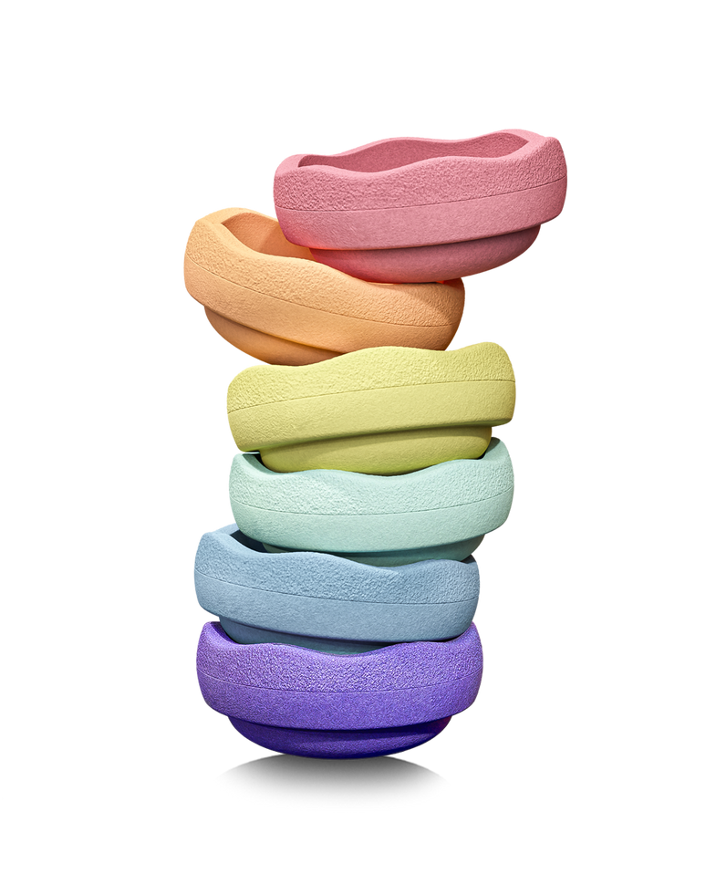 Stapelstein Rainbow Pastel | Set of 6
