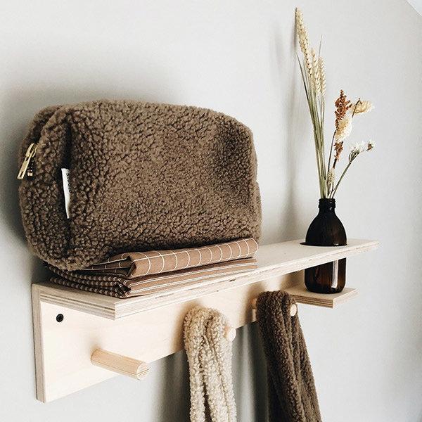 Studio Noos Toiletry Chunky Pouch | Teddy Brown