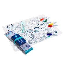 Super Capit Placemat With markers | Coral Reef