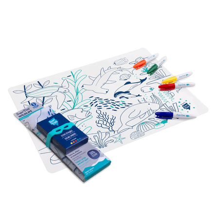 Super Capit Placemat With markers | Coral Reef